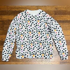 Hannah Andersson Girls Polka Dot Sweater Size 8